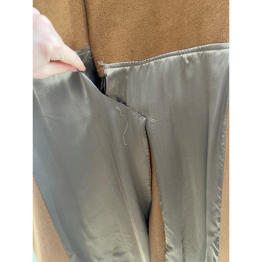 EXTREMELY RARE 1963 Vintage Stroock Vicuna Trench Overcoat Scarf Collectible JL - Picture 9 of 16